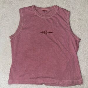 Y2K Union Bay Cotton Surf Style Pink Tank Top